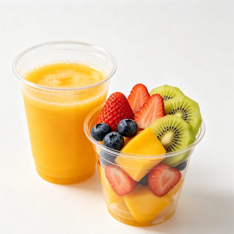 Fresh Fruit Panna Cotta